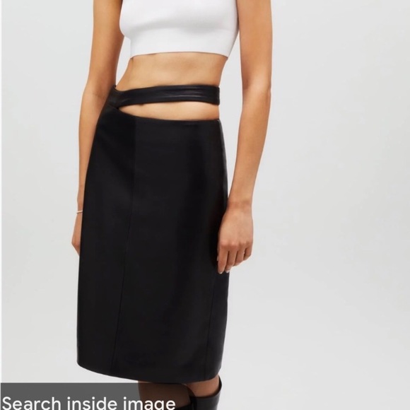 Zara NWT KAIA Real Leather limited edition collection pencil skirt NWT size …